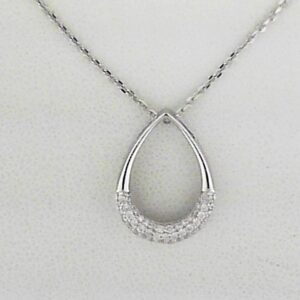 Sterling Silver Lab Grown Diamond Pendant