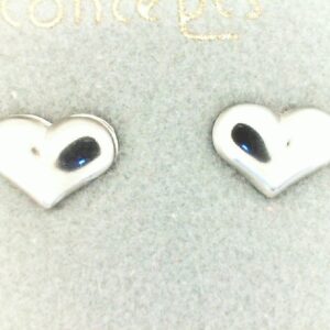 Concept Heart Earrings in Choice of Metal
