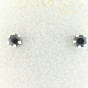 Customizable White Gold Sapphire Earrings