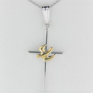 Elegant Sterling Silver Adult Cross Pendant