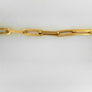Stainless Steel Gold IP Paperclip Link Chain