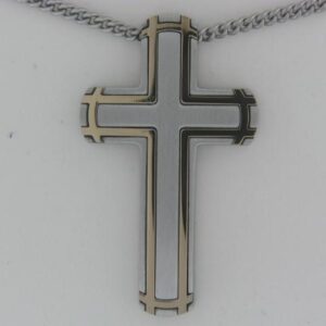 Elegant Stainless Steel Cross Pendant