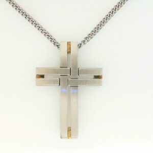Elegant Stainless Steel Cross Pendant