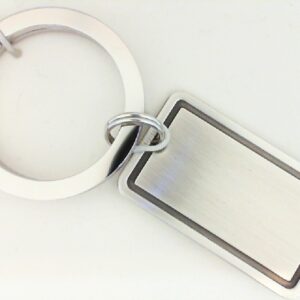 Rhodium-Plated Key Chain