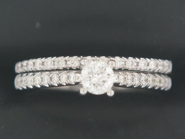 14K White Gold Diamond Semi-Mount Bridal Set