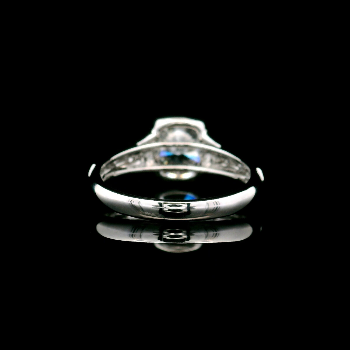 Vintage-Inspired Cushion 2.04 Lab Grown Certified Diamond Ring in 14K White Gold, 2.10 CTW EVS1 LG768612375 - Image 4