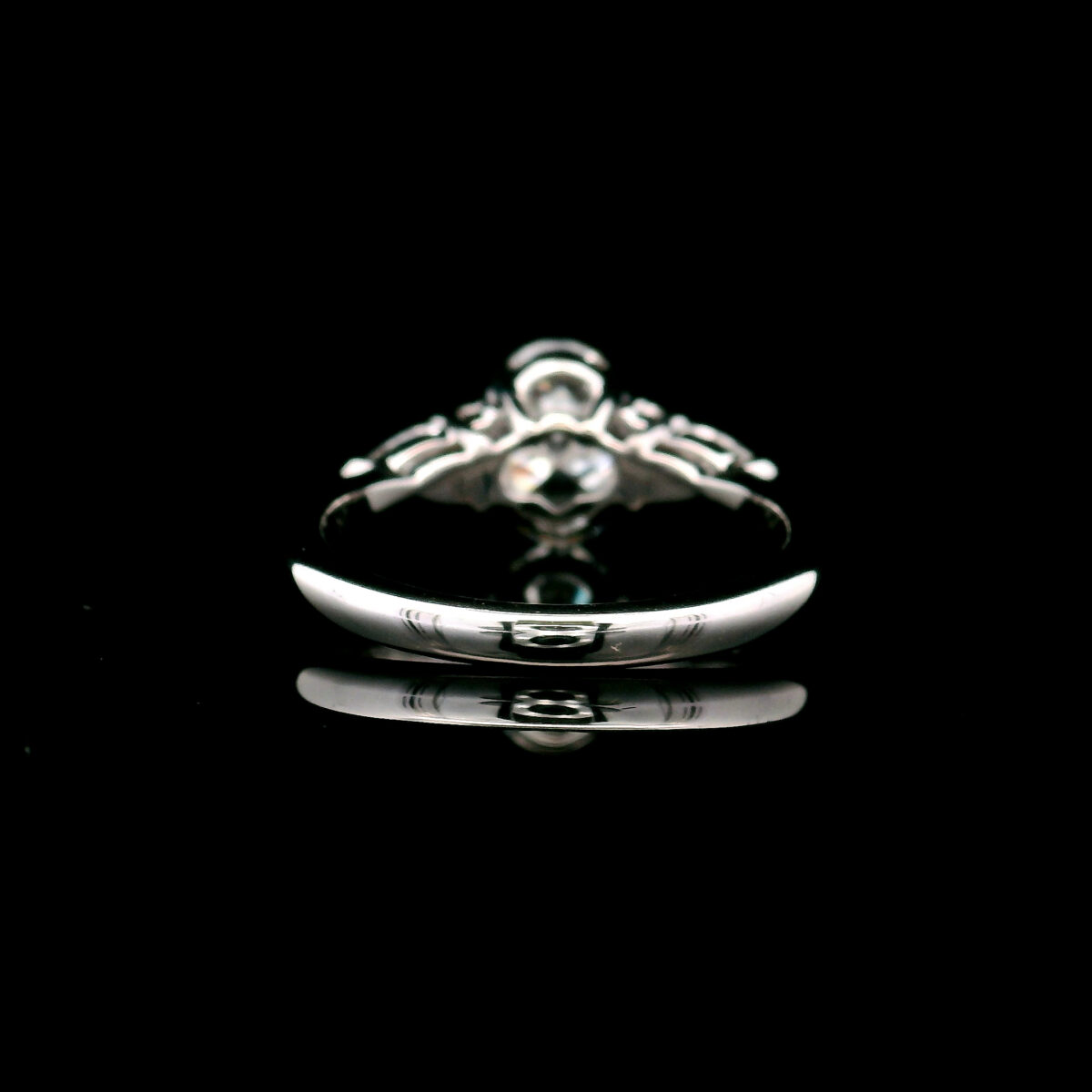 Lab Grown1.52ct Certified Oval Diamond Multistone Ring in 14K White Gold 1.75CTW D VVS2 LG747523705 - Image 3