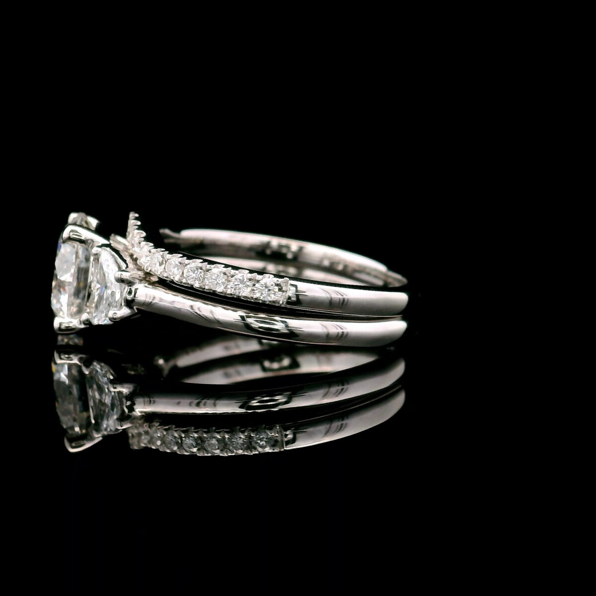 Lab Grown 2.09ct Certified Round Diamond Engagement Ring in 14K White Gold 2.5CTW EVS1 LG777634875 - Image 2