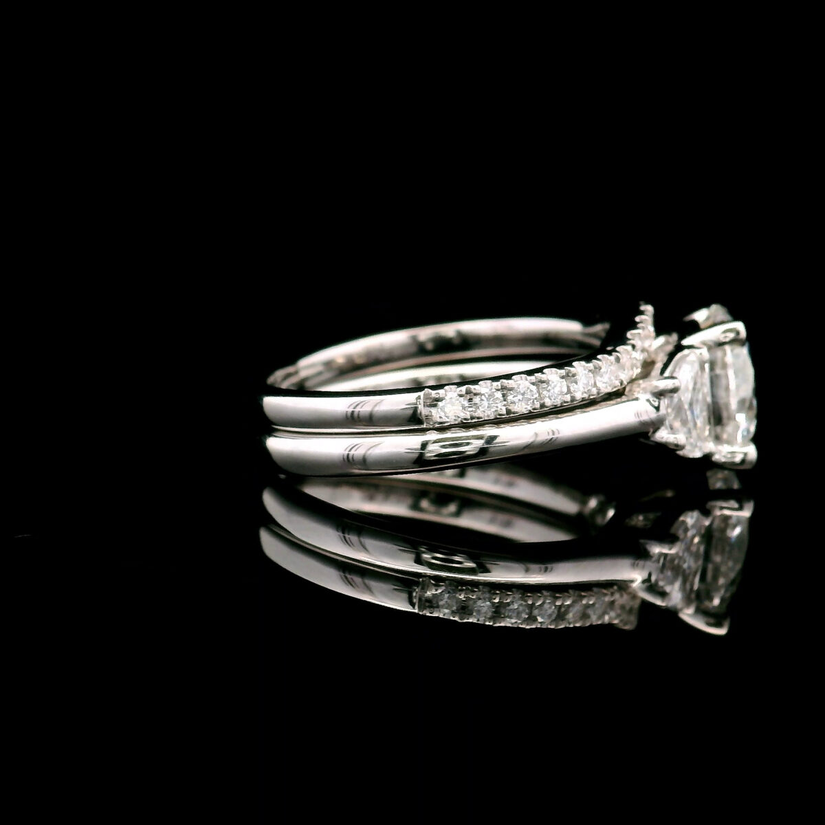 Lab Grown 2.09ct Certified Round Diamond Engagement Ring in 14K White Gold 2.5CTW EVS1 LG777634875 - Image 4