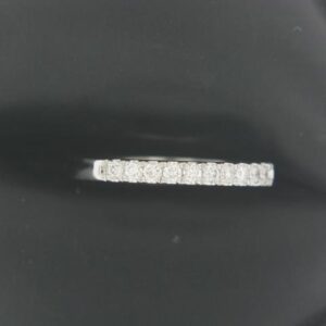 Elegant 14K Two-Tone Diamond Band