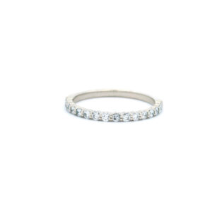 Round Diamond Eternity Ring in White Gold