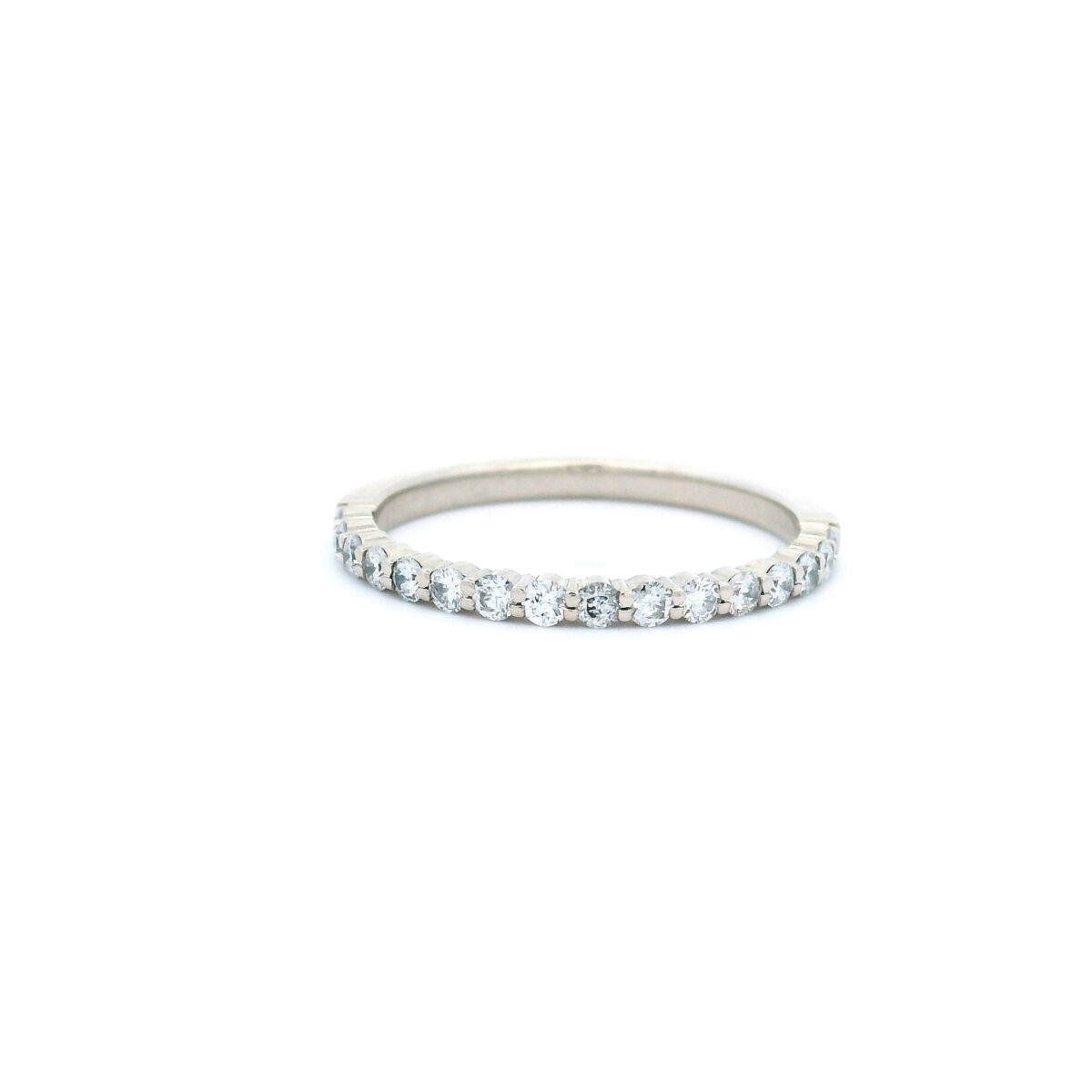 Round Diamond Eternity Ring in White Gold