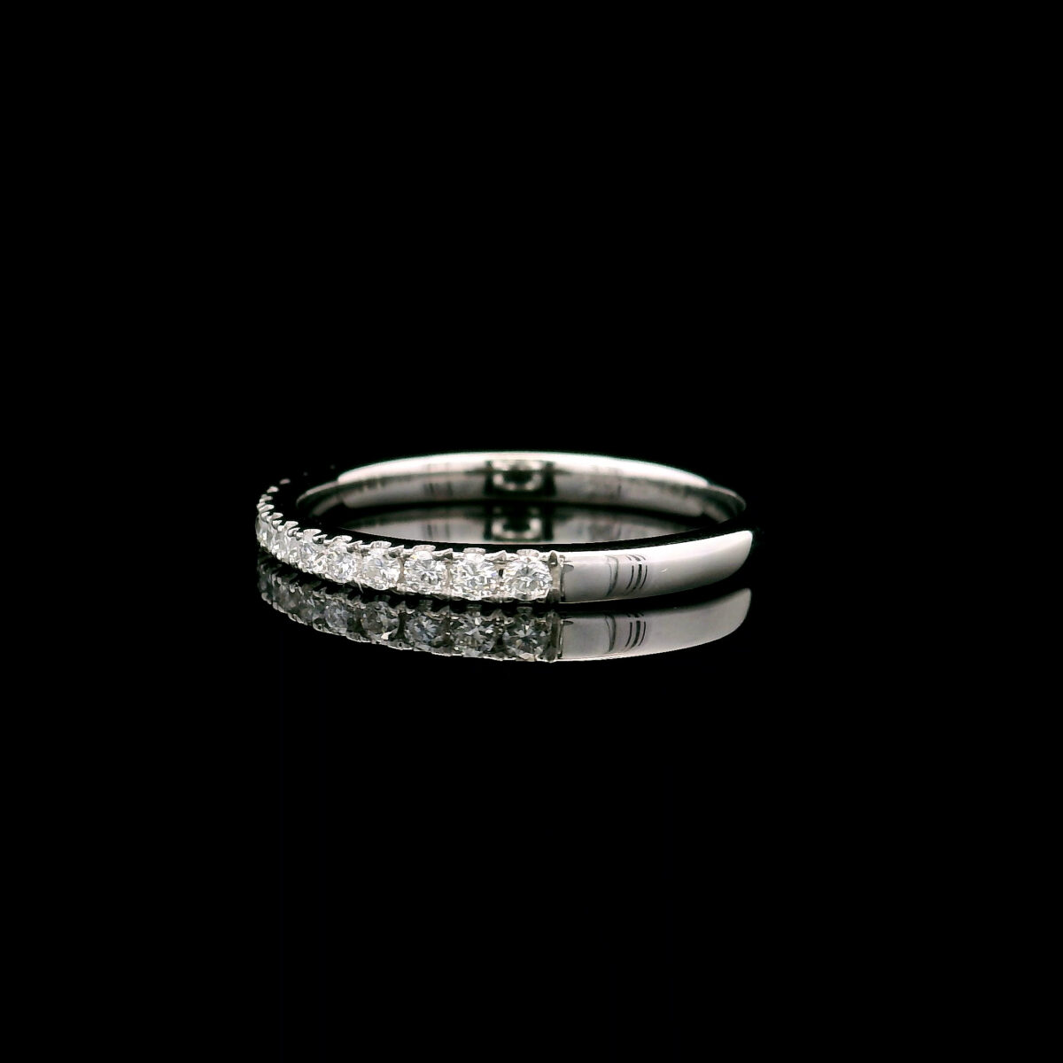 Classic 0.25CTW Lab Grown Diamond Eternity Band in 14K White Gold - Image 2