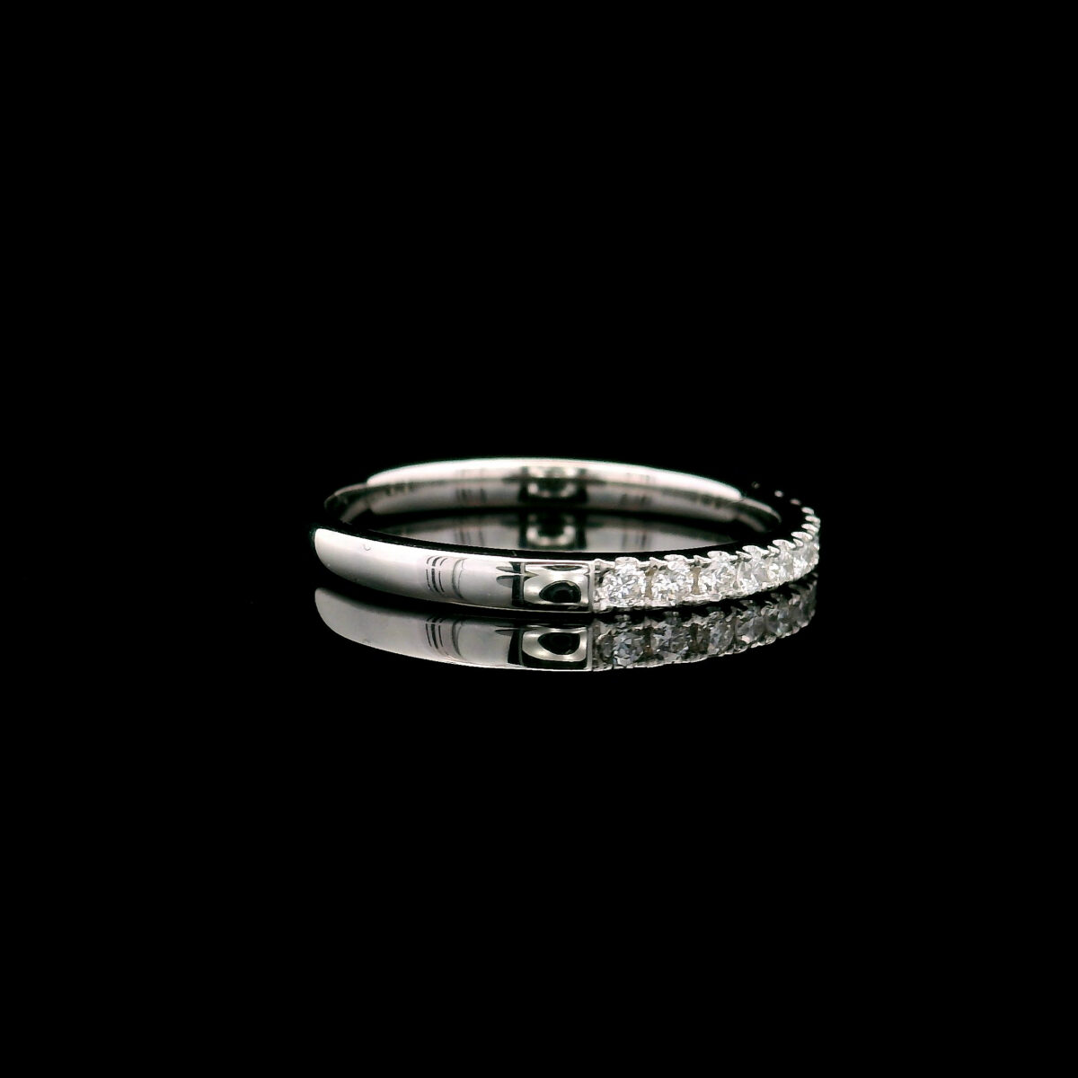 Classic 0.25CTW Lab Grown Diamond Eternity Band in 14K White Gold - Image 4