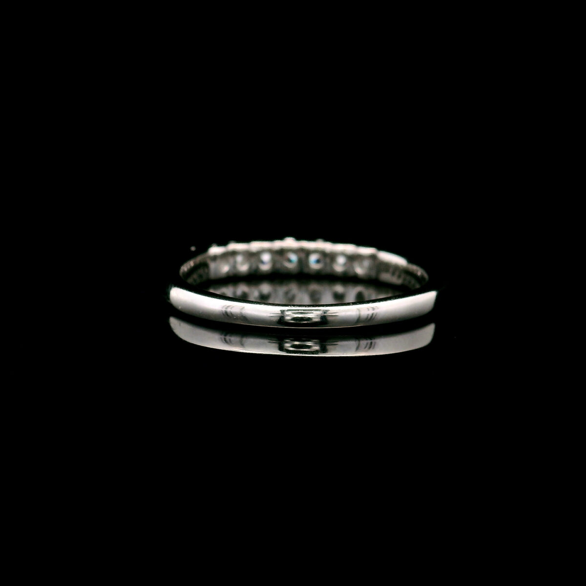 14K White Gold Seven-Stone 0.25CTW Lab Grown Diamond Band Ring - Image 3