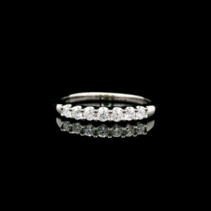 14K White Gold Seven-Stone 0.25CTW Lab Grown Diamond Band Ring