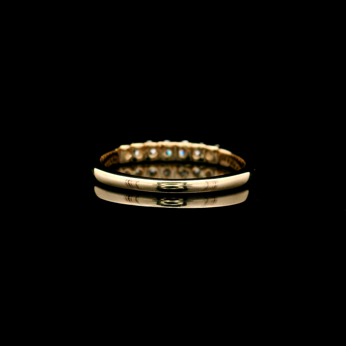 14K Yellow Gold Seven-Stone 0.25CTW Lab Grown Diamond Band - Image 3