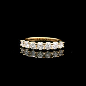 Round 0.75CTW Lab Grown Diamond Eternity Band in 14K Yellow Gold