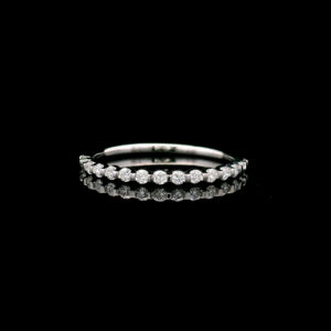 0.25CTW Lab Grown Diamond Half-Eternity Ring in 10K White Gold