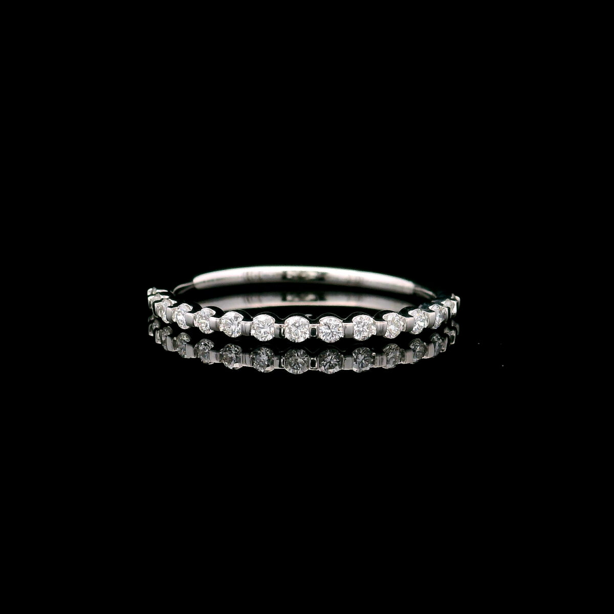 0.25CTW Lab Grown Diamond Half-Eternity Ring in 10K White Gold