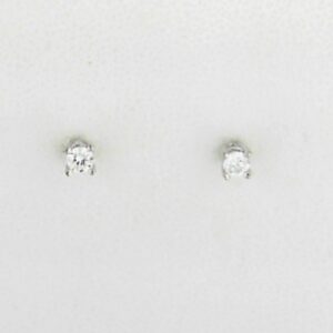 14K White Gold Lab Grown Diamond Stud Earrings