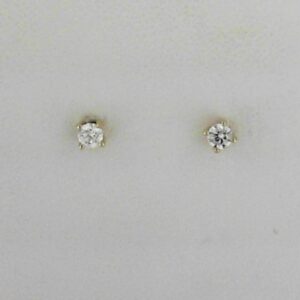 14K Yellow Gold Lab Grown Diamond Stud Earrings