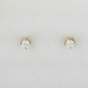 14K Yellow Gold Lab Grown Diamond Stud Earrings