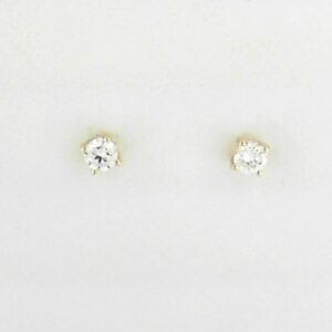 14K Yellow Gold Lab Grown Diamond Stud Earrings