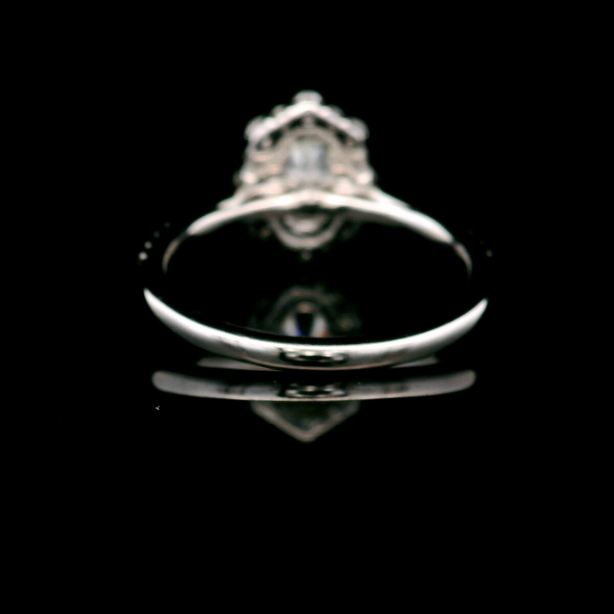 Oval Cut 1.62ct VS1 F Lab Grown Diamond Halo Engagement Ring in 14K White Gold - Image 3
