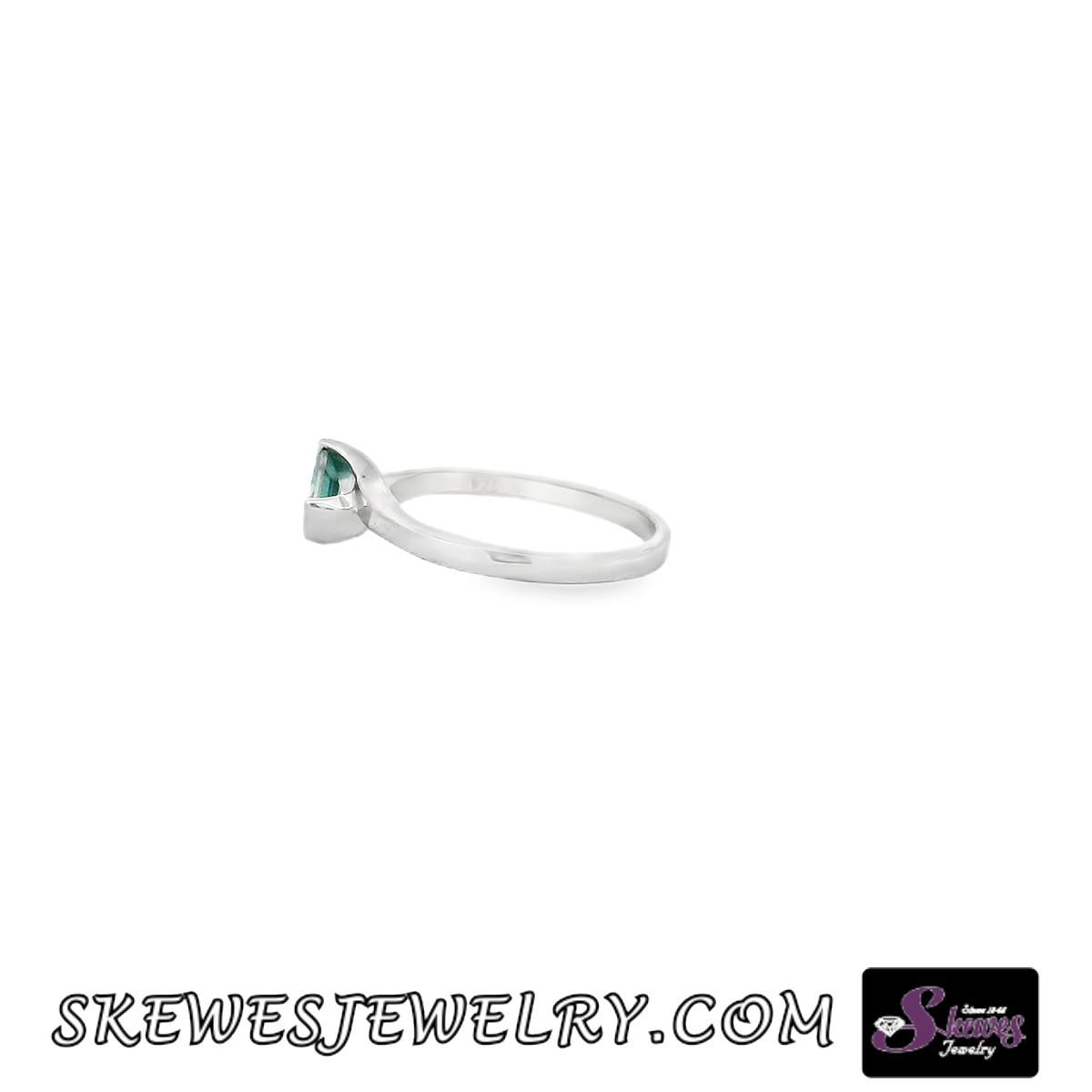 Captivating Sterling Silver Alexandrite Solitaire Ring - test - Image 4
