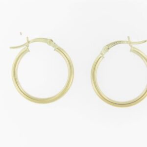 10K Yellow Gold Polished Hoop Earrings
