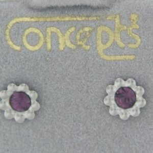 Elegant White Gold Daisy Earrings
