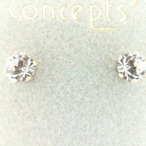 Versatile Metal Gemstone Stud Earrings