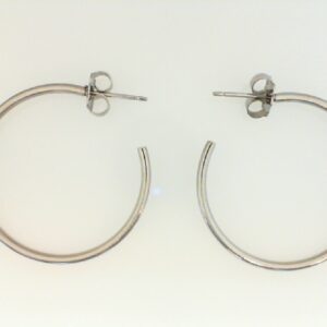 Concept 1 Post Hoop Earrings in Choice of Metal