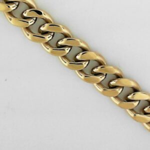 Stainless Steel Gold-Plated Miami Cuban Chain Bracelet