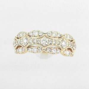 14K Yellow Gold Lab-Grown Diamond Fashion Ring