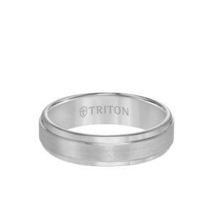 Classic Tungsten Carbide Satin Finish Flat Band