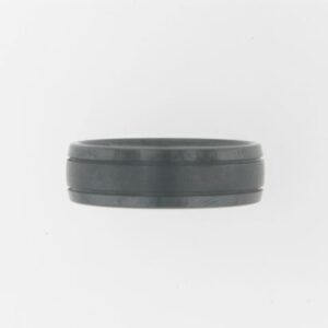 Black Ceramic 7mm Band, Size 10