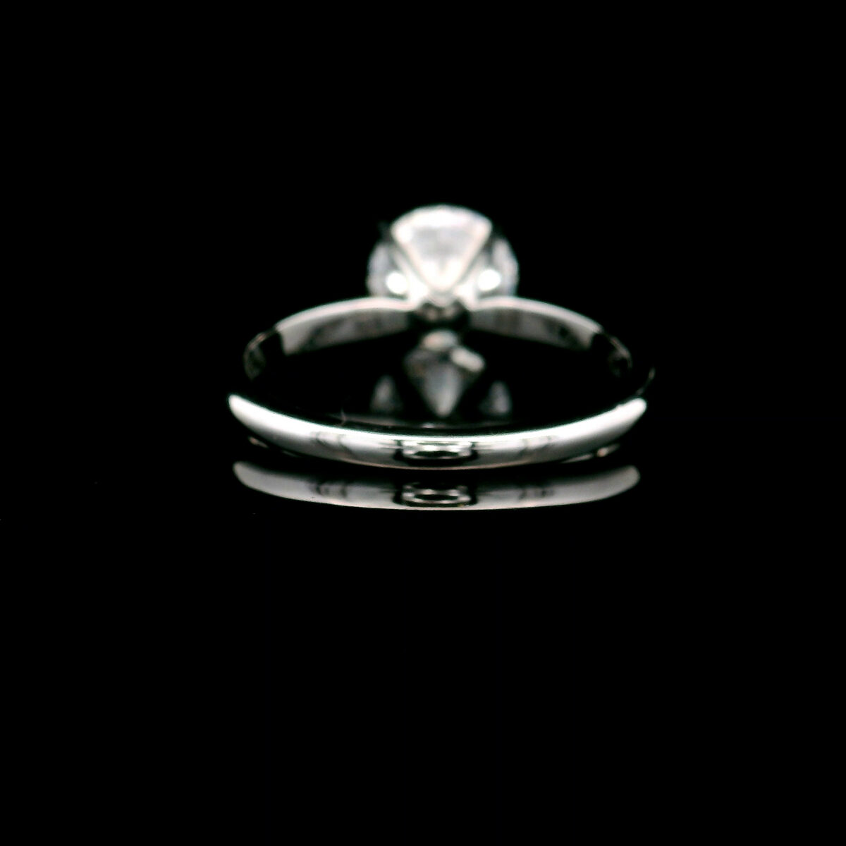Round Milestones Brillant Cut Lab Grown Diamond Solitaire Ring in 14K White Gold 1.50ct VS1 G Ideal w/Certification - Image 2