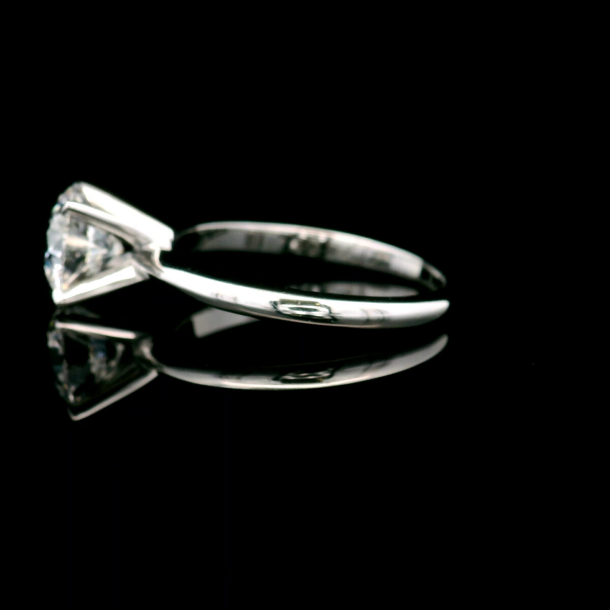 Round Milestones Brillant Cut Lab Grown Diamond Solitaire Ring in 14K White Gold 1.50ct VS1 G Ideal w/Certification - Image 3