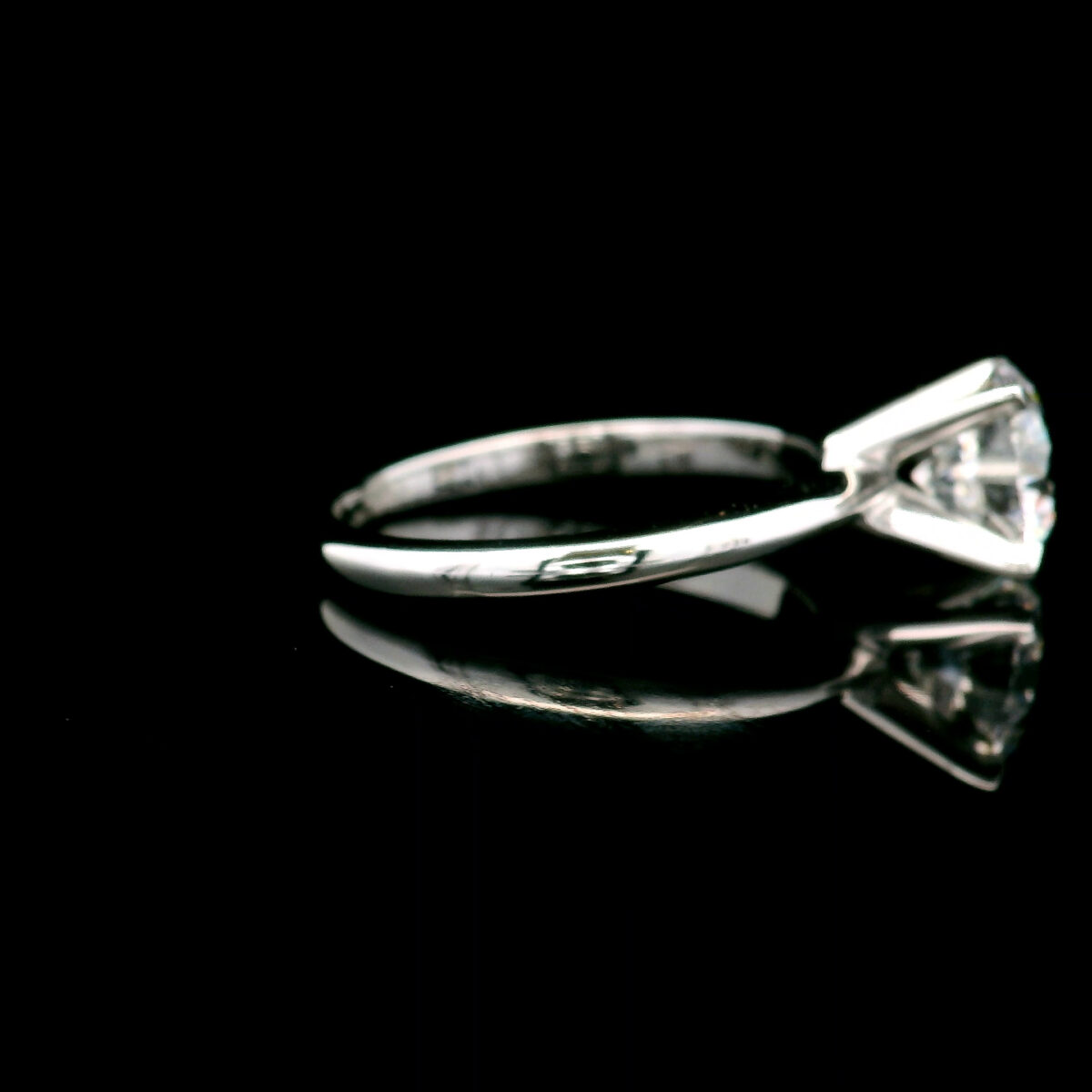 Round Milestones Brillant Cut Lab Grown Diamond Solitaire Ring in 14K White Gold 1.50ct VS1 G Ideal w/Certification - Image 4