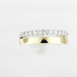 14K Yellow Gold Diamond Fashion Band
