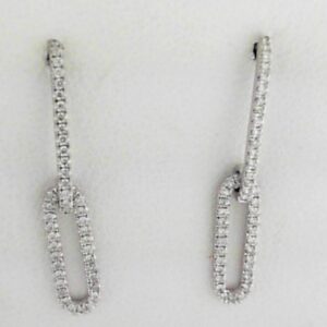 10K White Gold Lab Grown Diamond Stud Earrings
