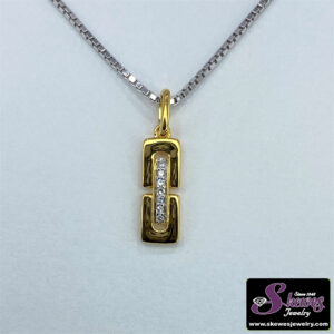 Sterling Silver Pendant with Diamond Accent