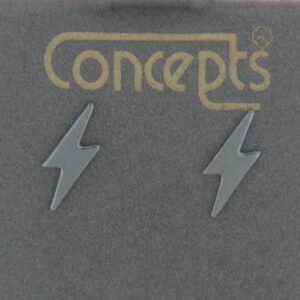 Stainless Steel Lightning Bolt Earrings