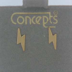 Concept Lightning Bolt Earrings in Choice of Metal