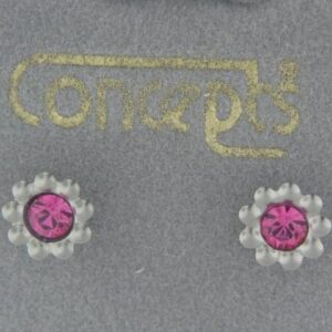 Elegant White Gold Daisy Earrings