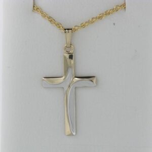 14K Gold Filled Cross Necklace, 18 Inches