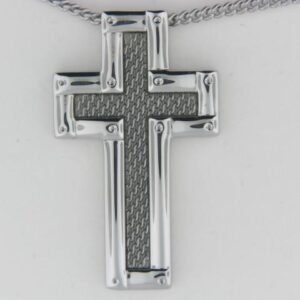 Elegant Stainless Steel Cross Pendant